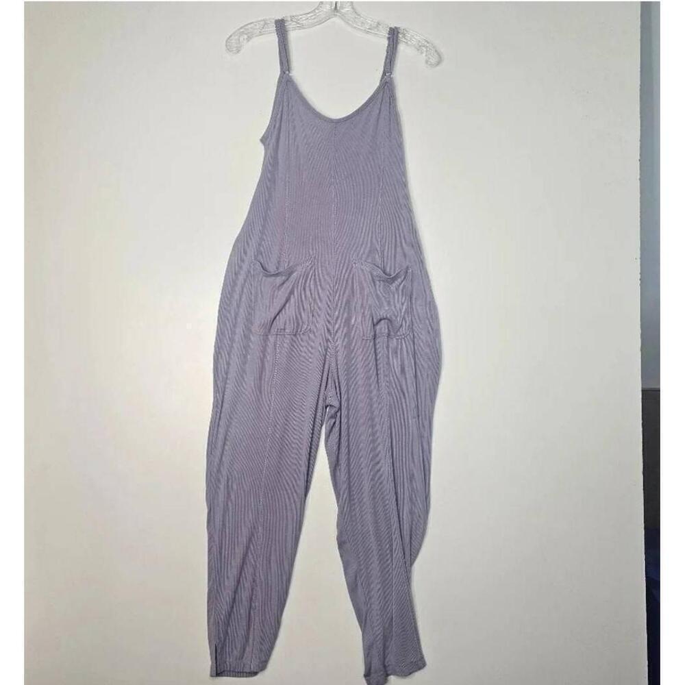 Anthropologie Saturday Sunday Lavender Belted Sleeveless Lounge Jumpsuit - Picture 10 of 12